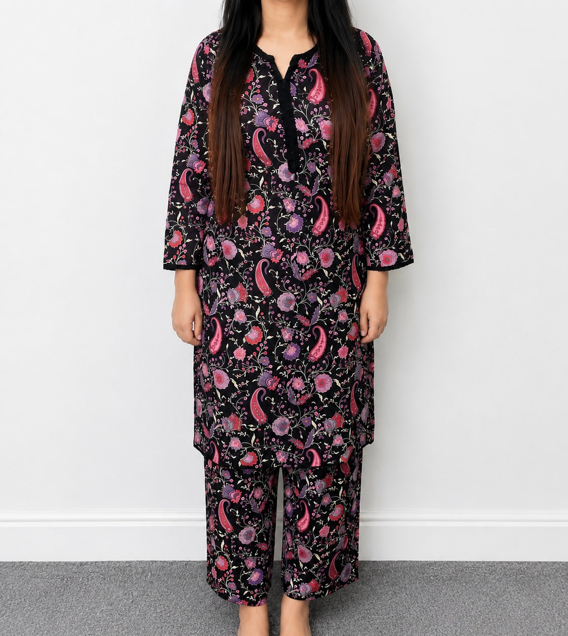 Pink purple floral